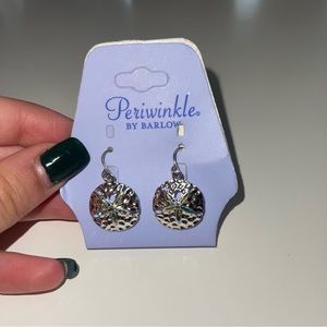 NWT Periwinkle by Barlow Sand Dollar Earrings